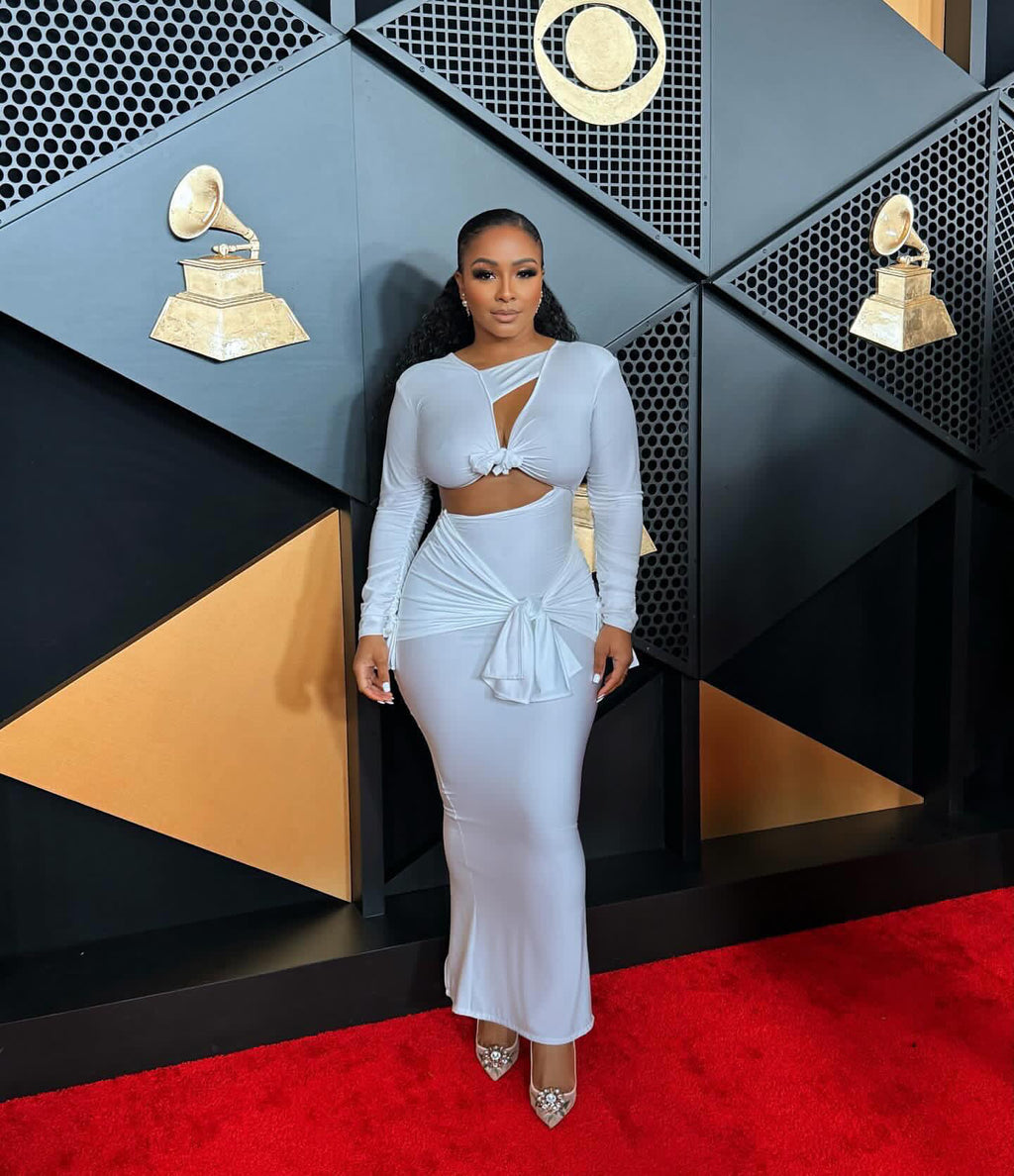 BRANDY DRESS WITH TAIL