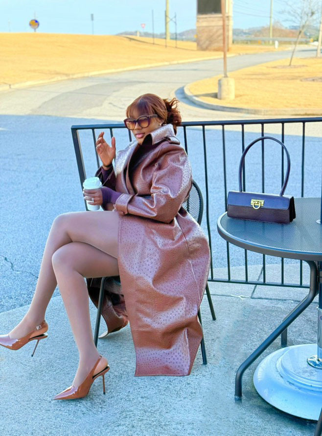 OSTRICH TRENCH COAT