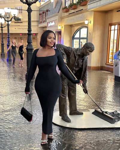 BLACK LINDA DRESS
