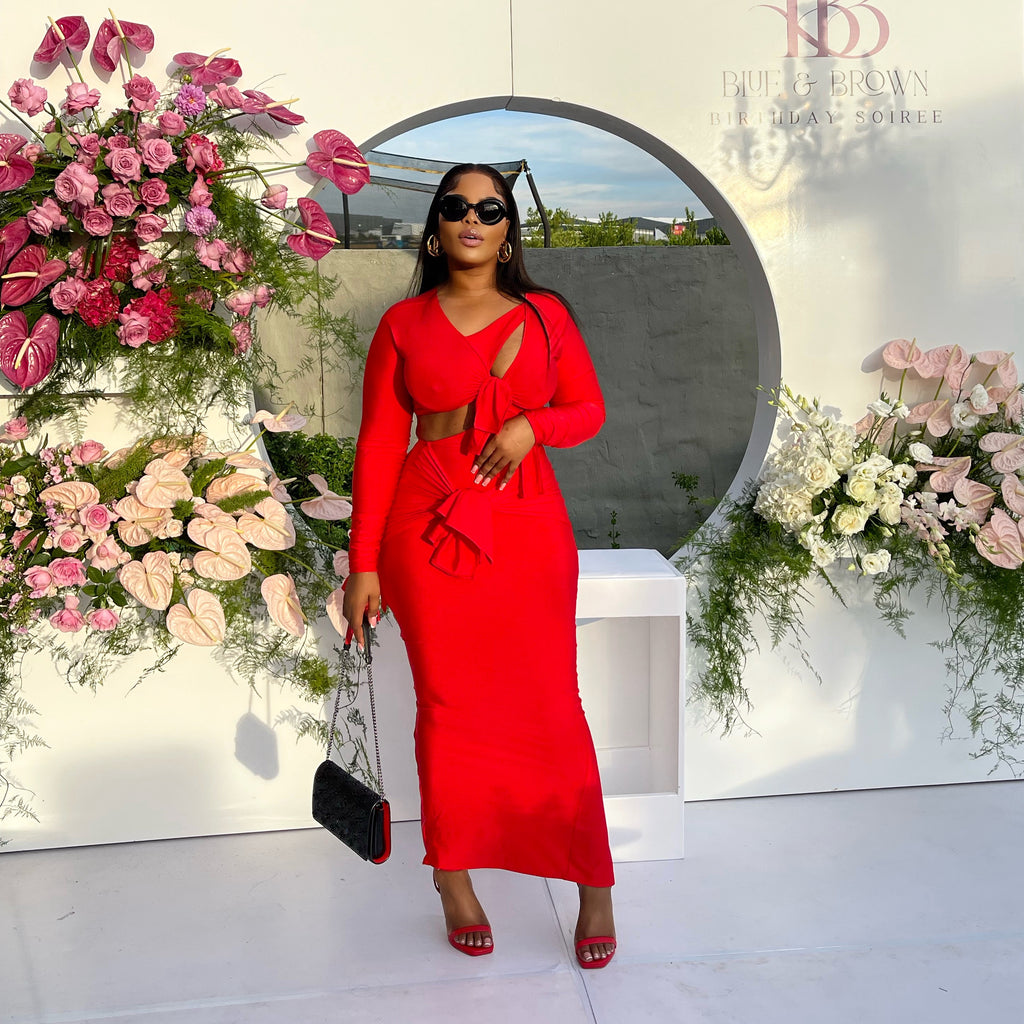 BRANDY DRESS WITH SLIT