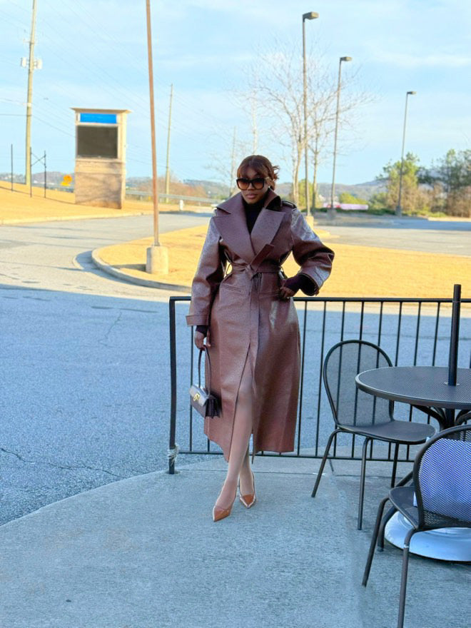 OSTRICH TRENCH COAT