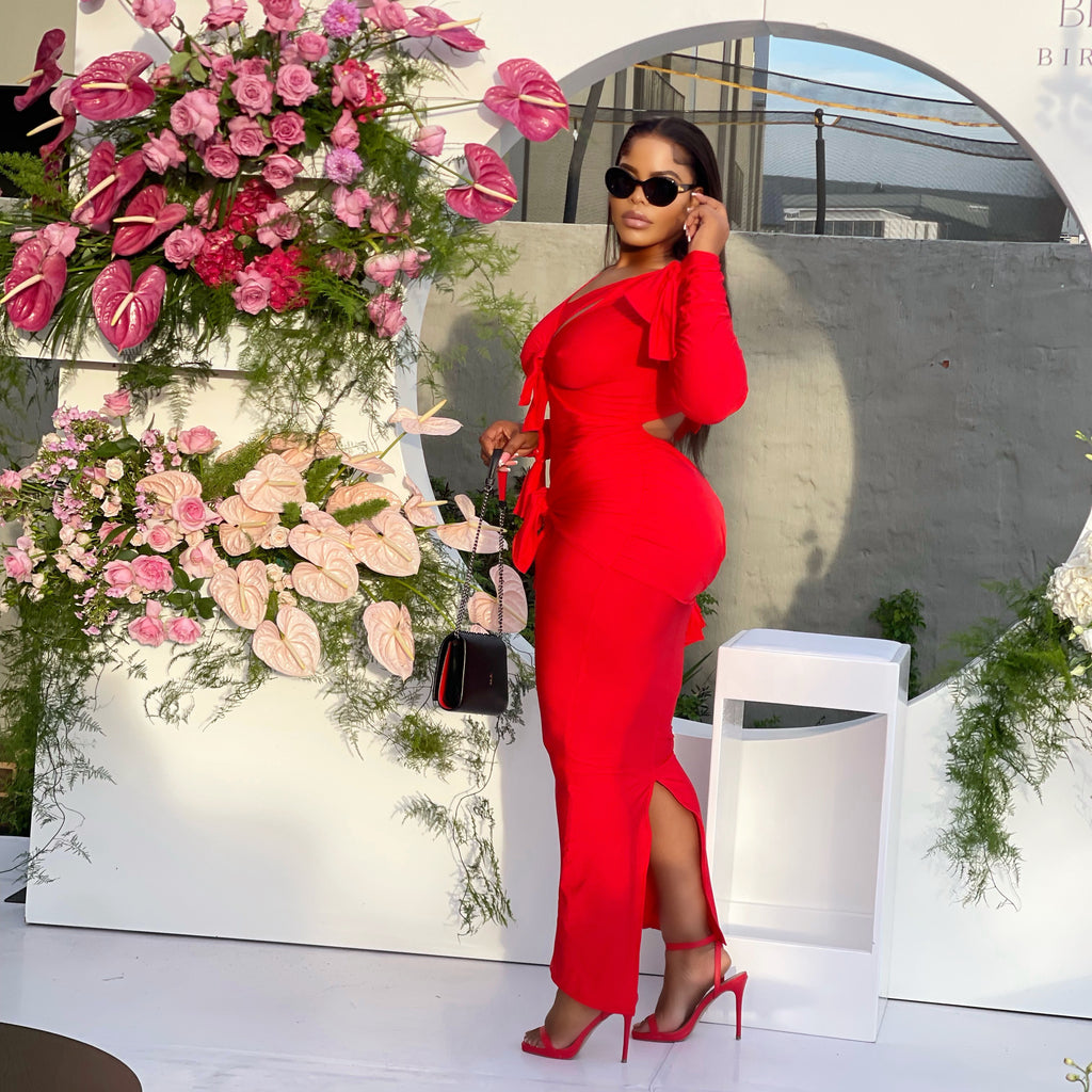 BRANDY DRESS WITH SLIT