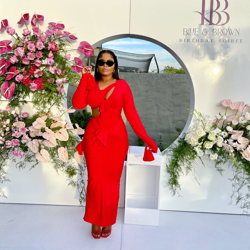 BRANDY DRESS WITH SLIT