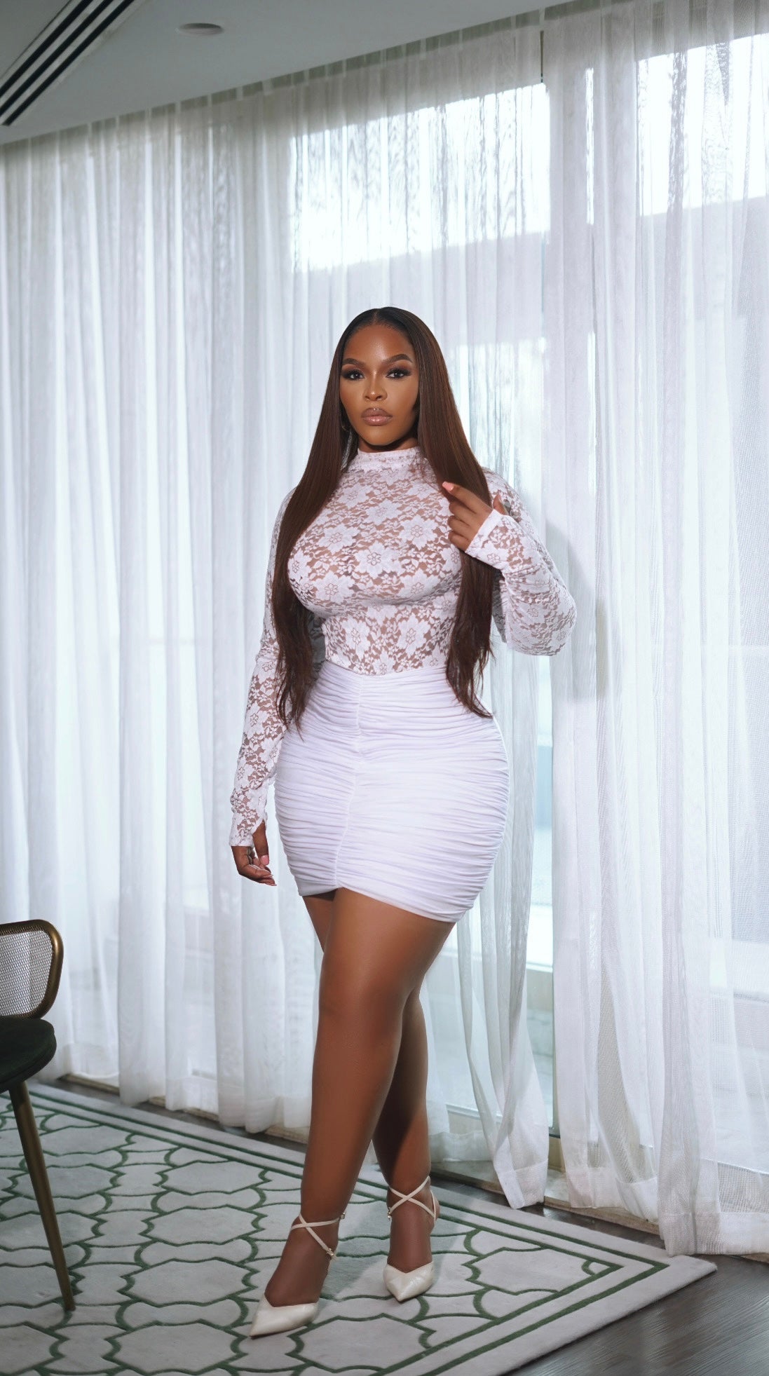 LACE Dress + Skirt Set