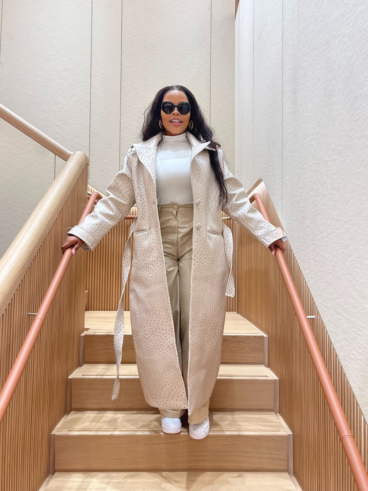 OSTRICH TRENCH COAT