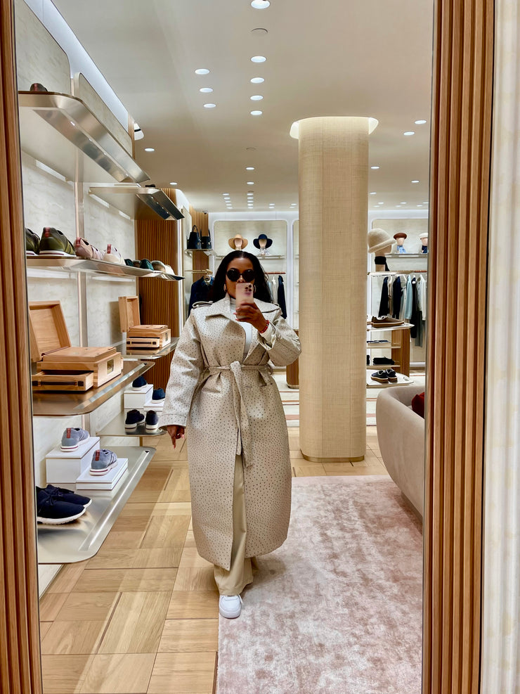 OSTRICH TRENCH COAT