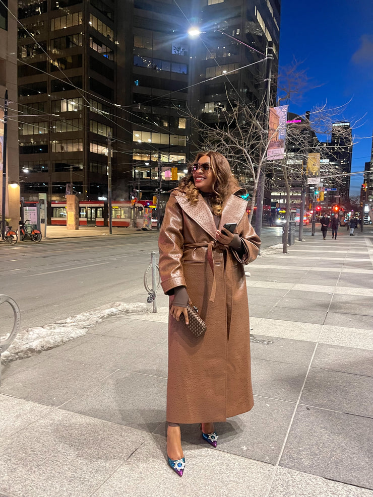 OSTRICH TRENCH COAT