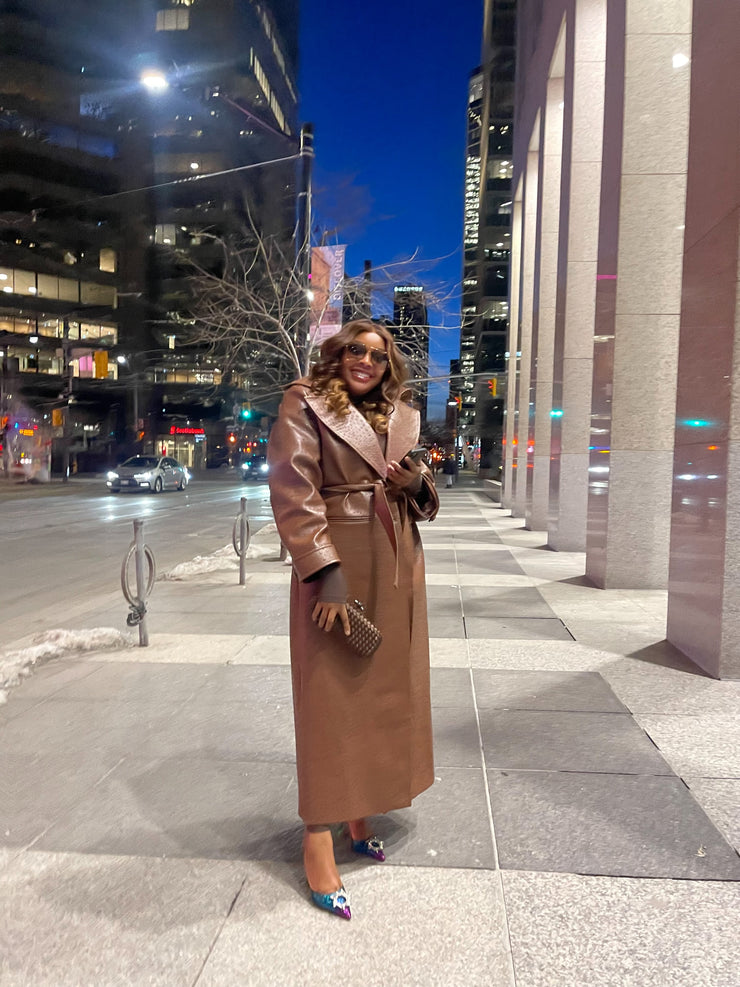 OSTRICH TRENCH COAT