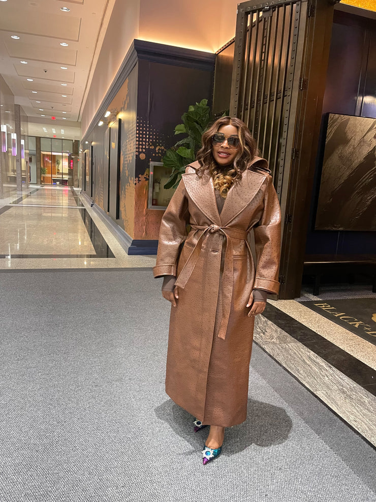 OSTRICH TRENCH COAT