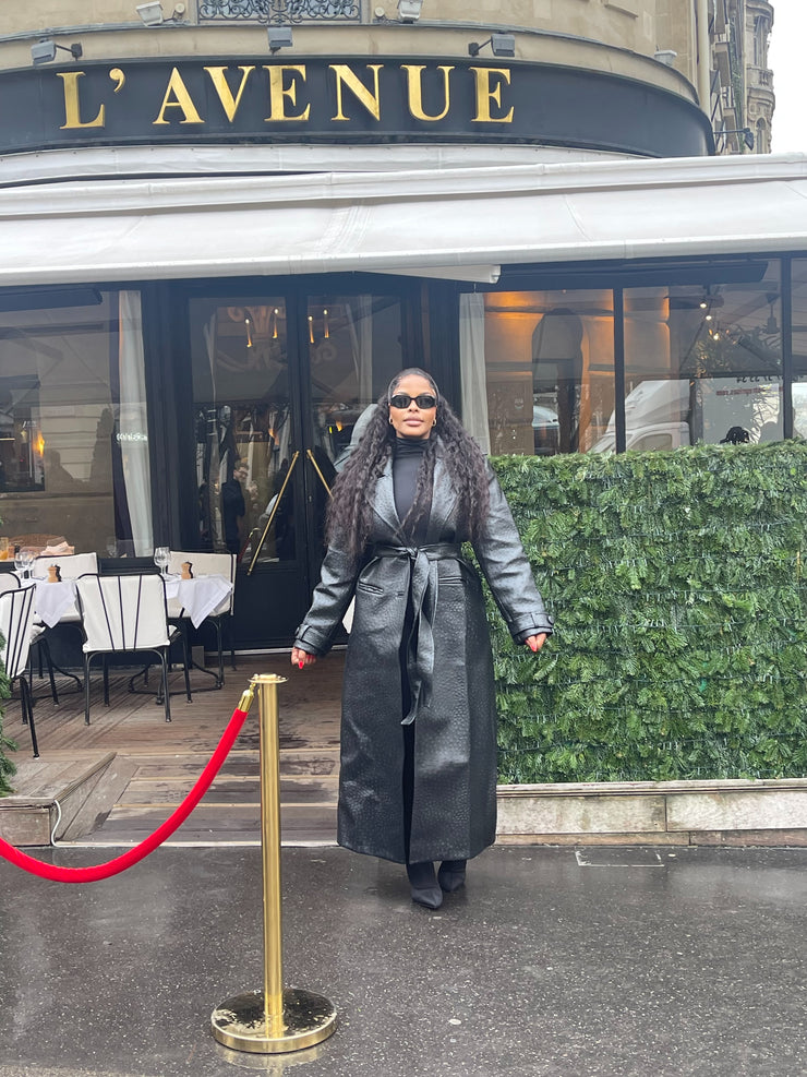 OSTRICH TRENCH COAT