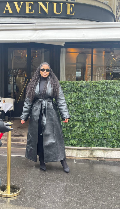 OSTRICH TRENCH COAT