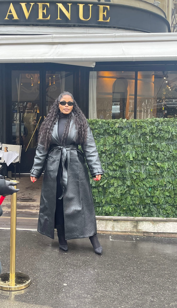 OSTRICH TRENCH COAT