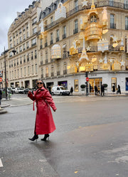 OSTRICH TRENCH COAT