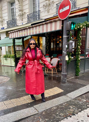 OSTRICH TRENCH COAT