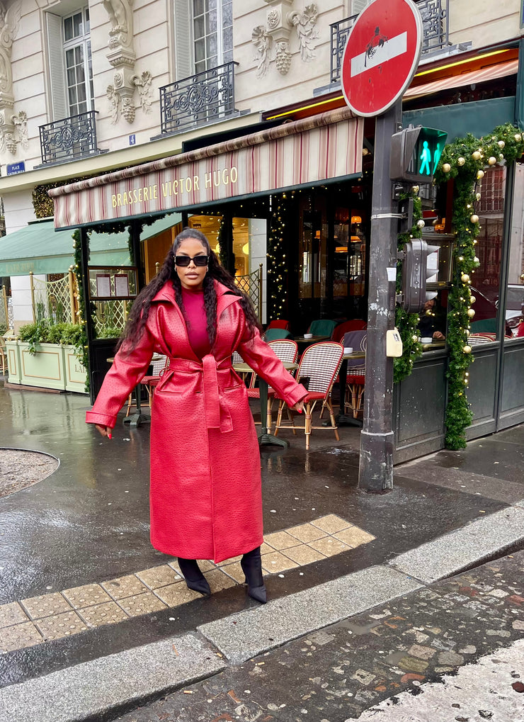 OSTRICH TRENCH COAT