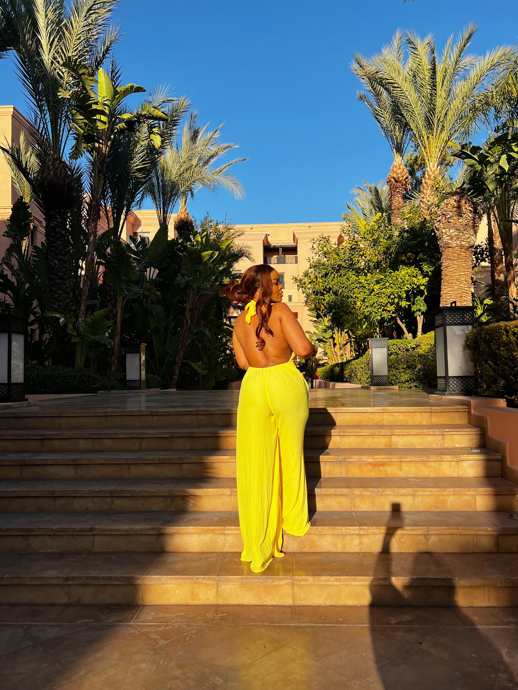 YELLOW BUTTER JUMPSUIT