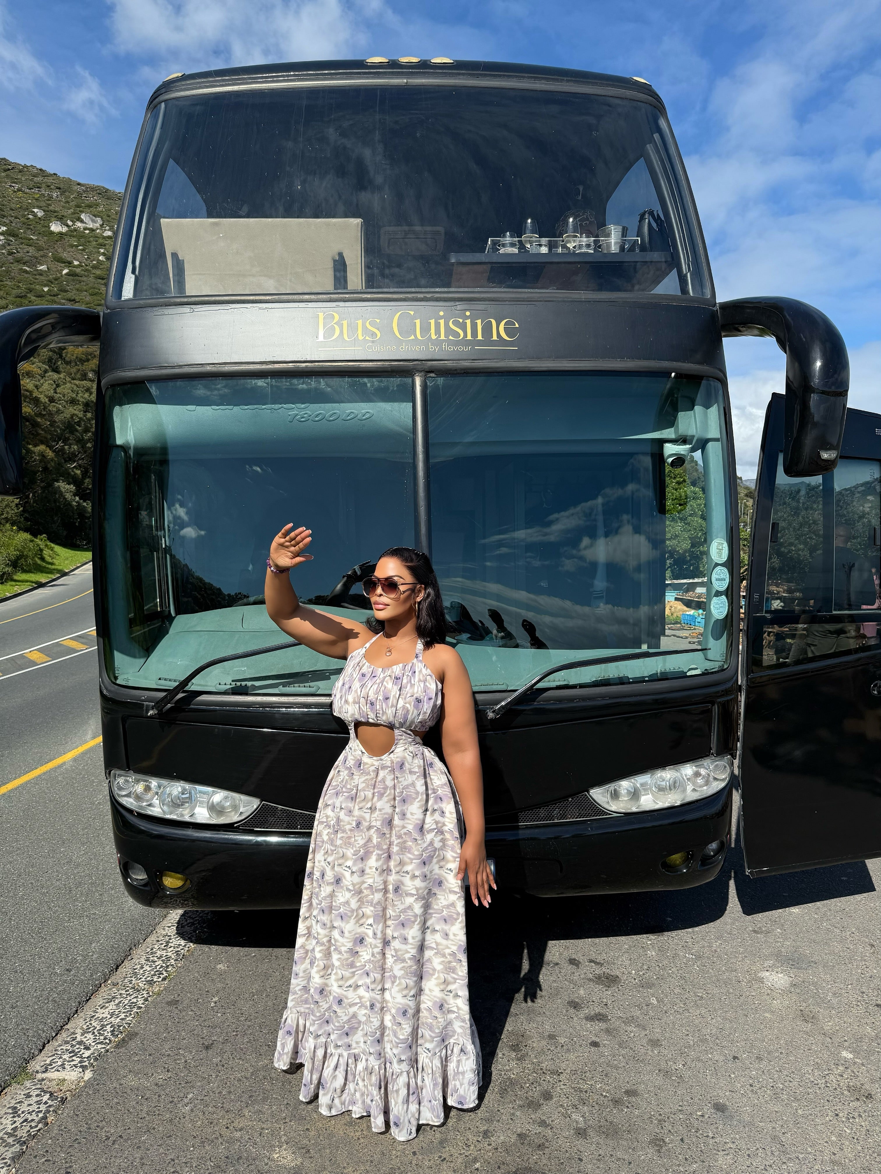 SOFT LILAC PRINTS DRESS