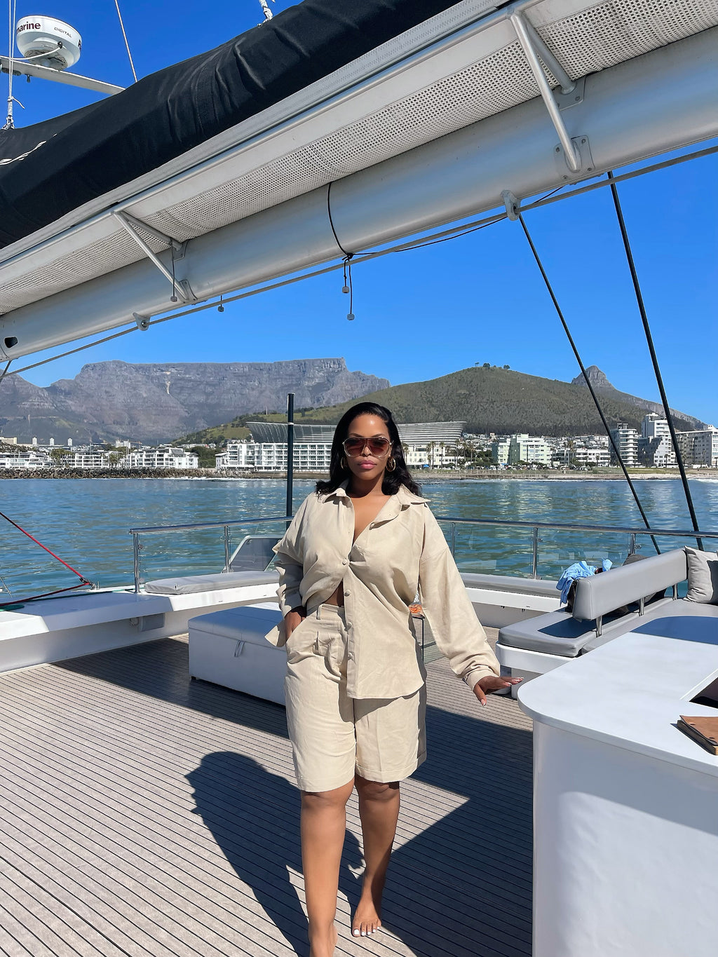 LINEN SHORTS & SHIRT SET