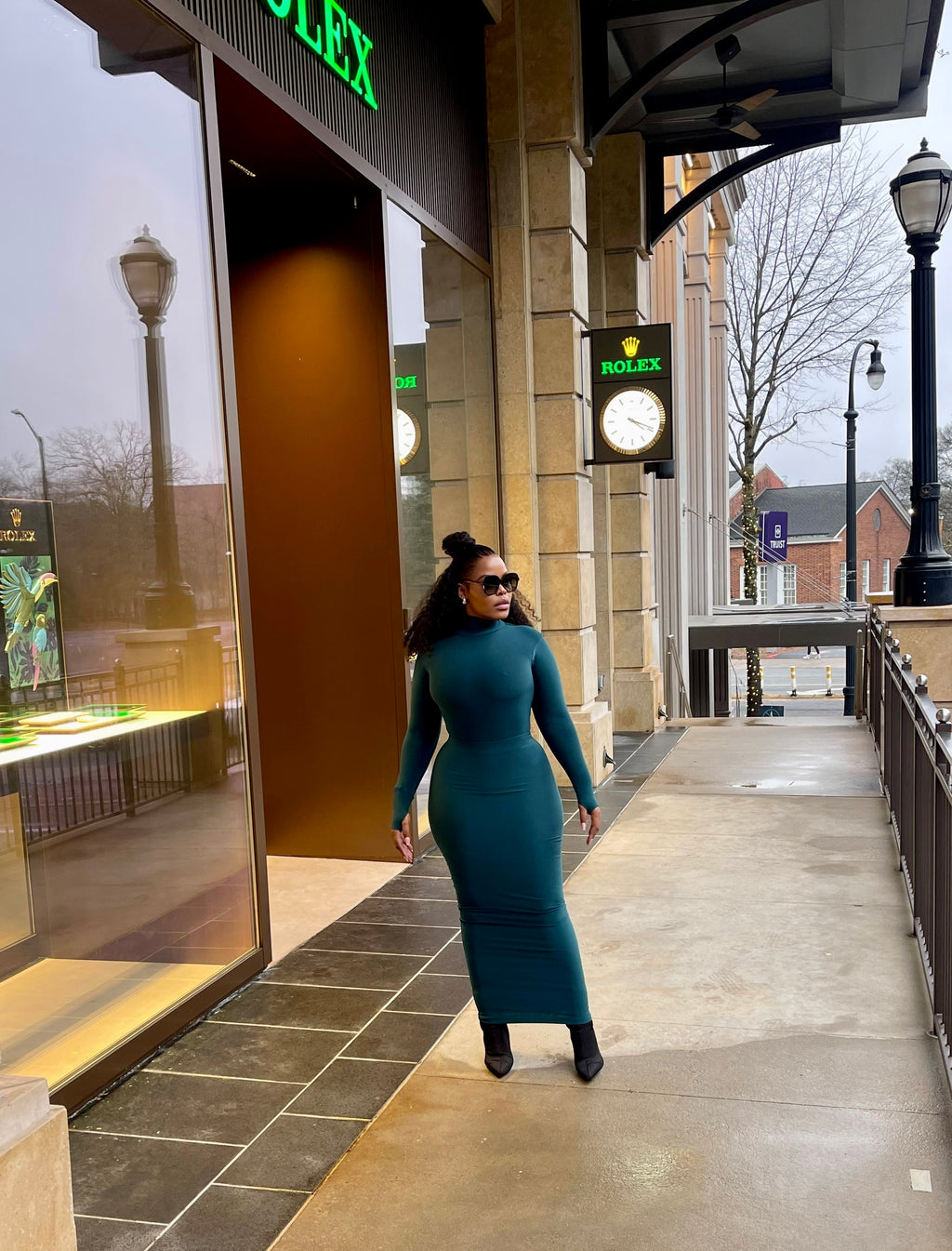 BOTTLE GREEN BodySuit + Skirt