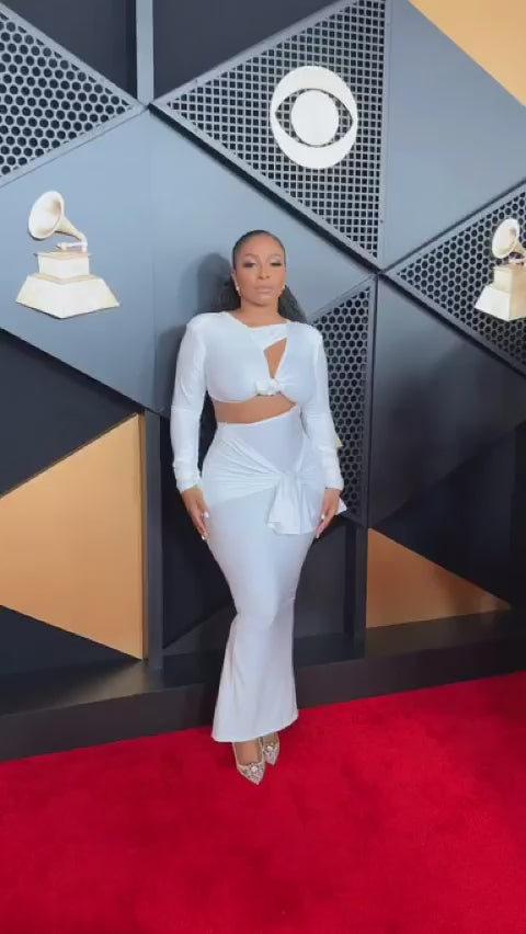 BRANDY DRESS WITH TAIL