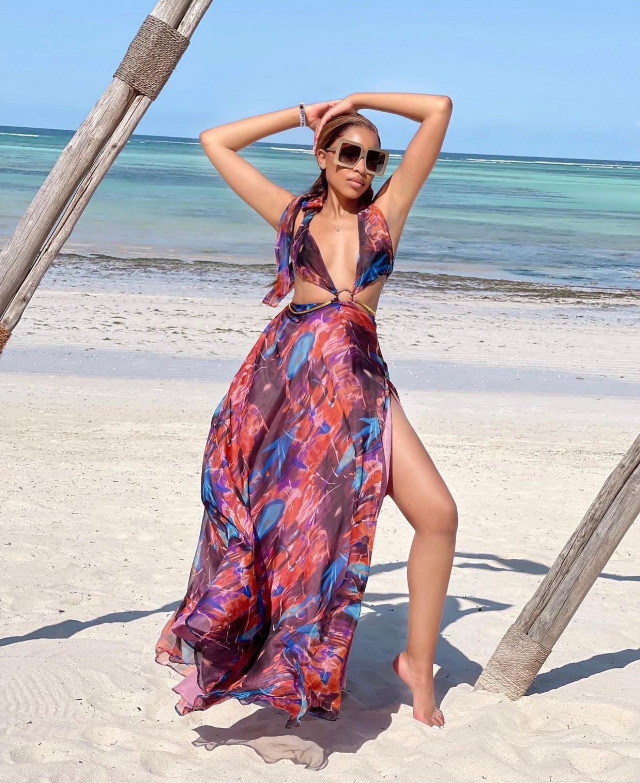 Waist Chain Maxi Dress